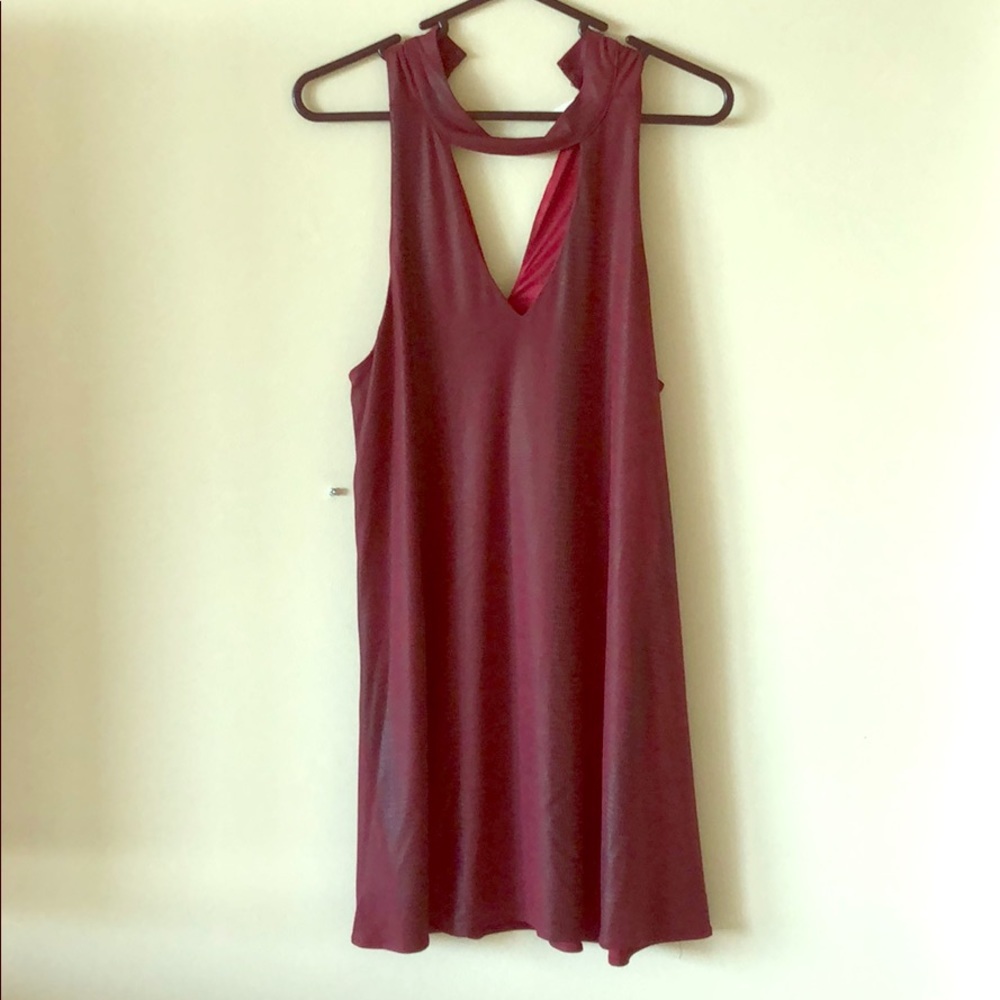 Burgundy dress